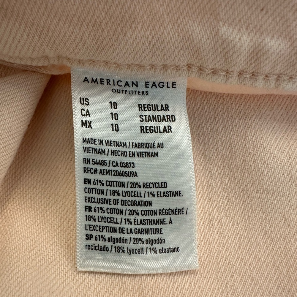 American Eagle, Pink, Super High-Rise, Baggy Wide-Leg Women’s Pants, in Size 10 - Picture 6 of 6